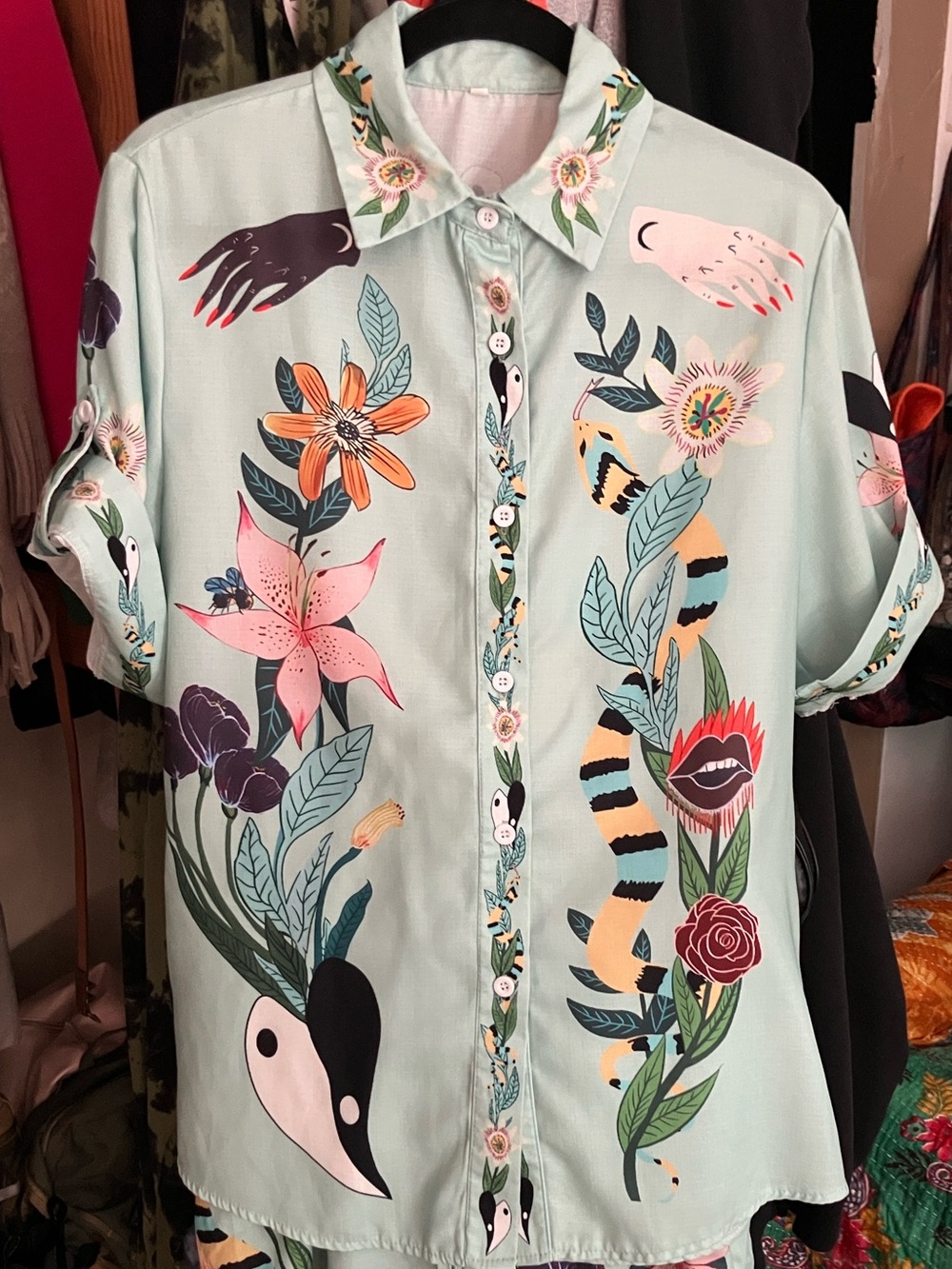 Boho Blouse and Shorts SET